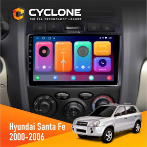 Штатна Автомагнітола Hyundai Santa Fe 2000-2006 Cyclone 2+32GB